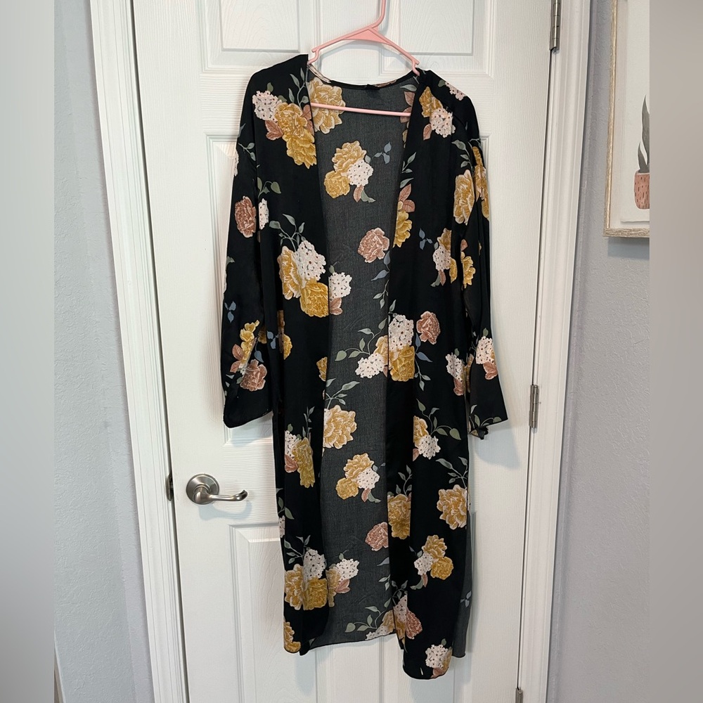 Kimono flower print